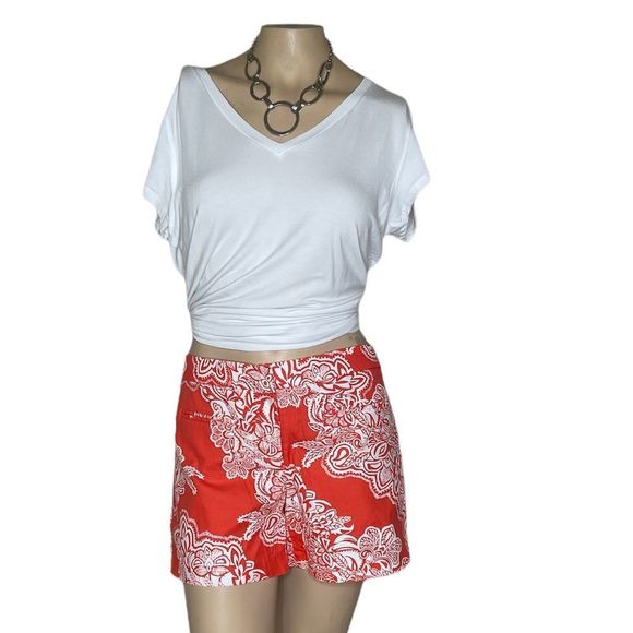 Kenar sz 10 paisley orange shorts - Picture 3 of 14
